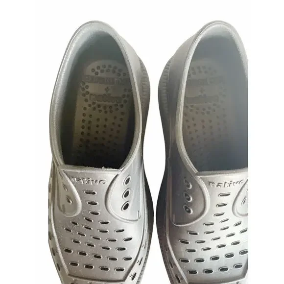 Native X George Cox Black Diano Creeper Slip-On Shoes Size M6 W8 - Picture 8 of 9